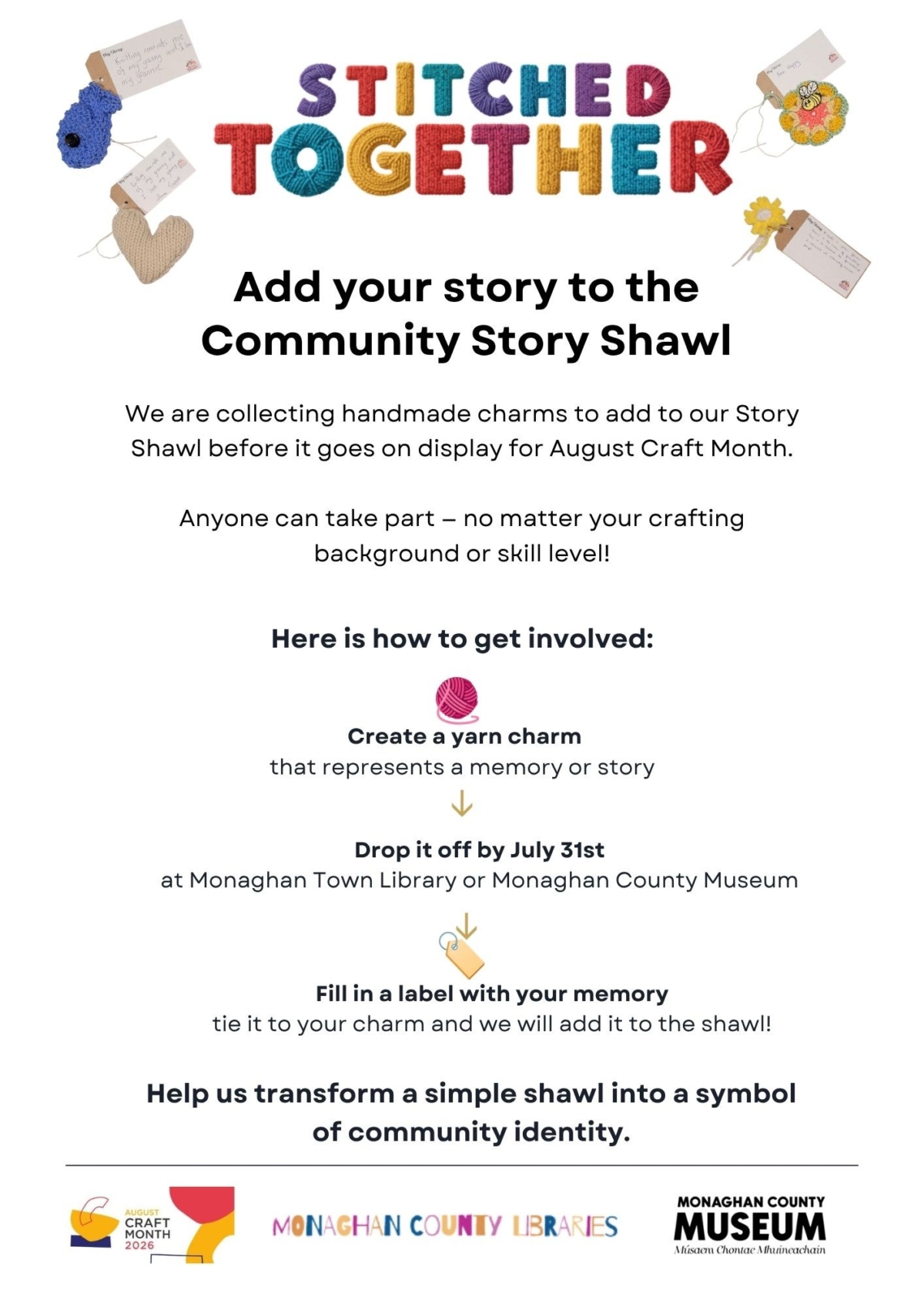 Story Shawl July flyer